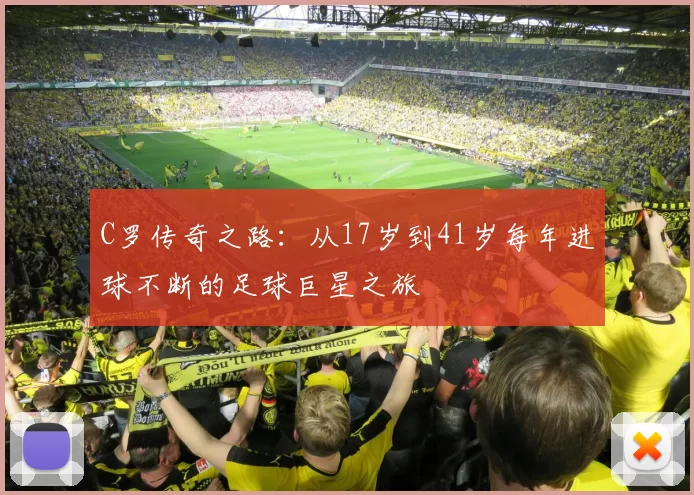 C罗传奇之路：从17岁到41岁每年进球不断的足球巨星之旅